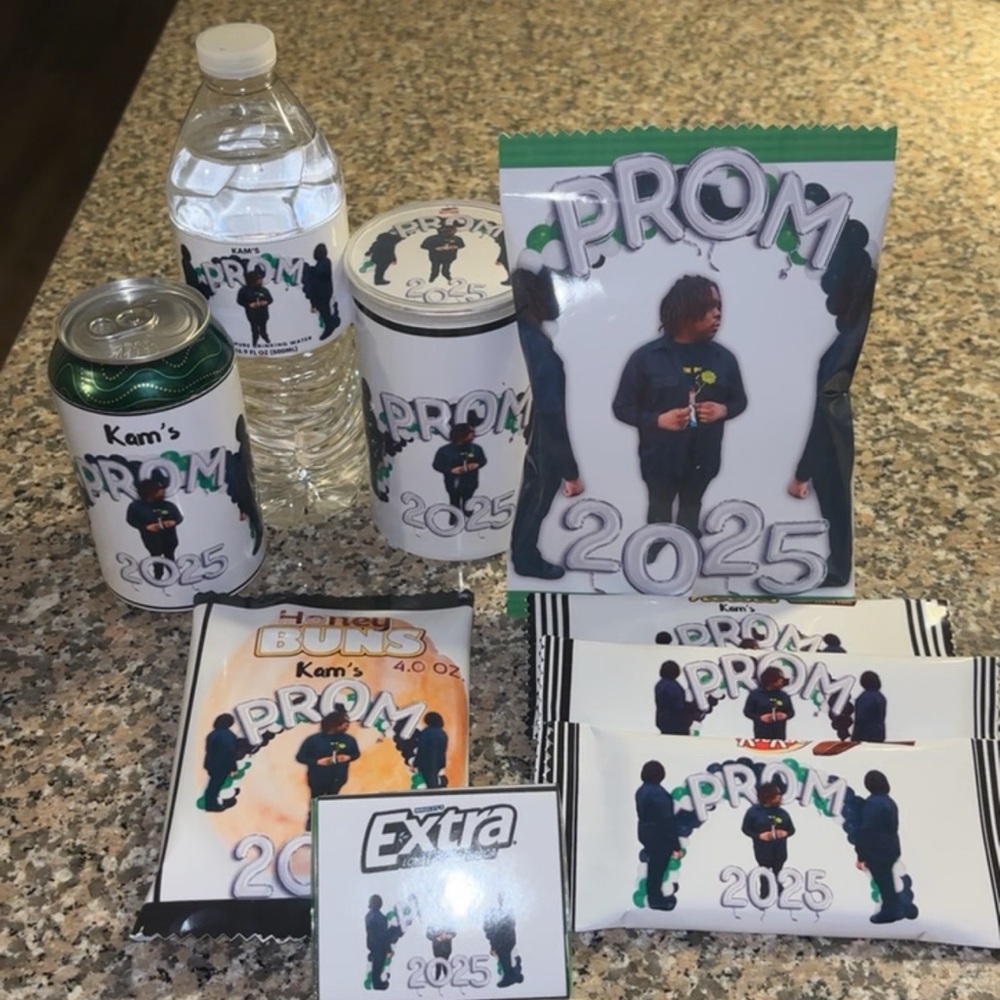 Custom Prom 2025 Party Supplies Set